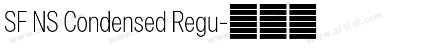 SF NS Condensed Regu字体转换 SF NS Condensed Regu字体转换